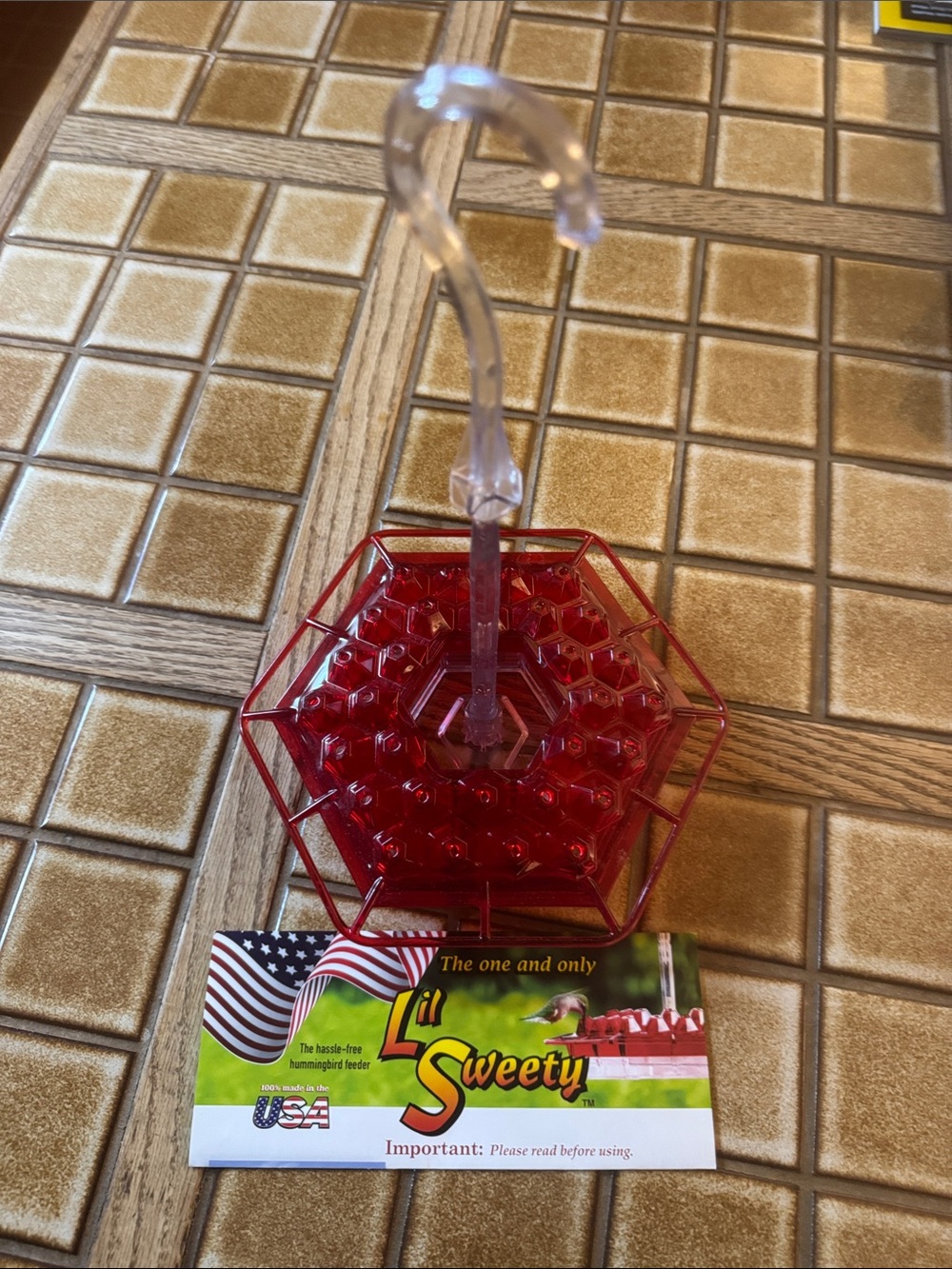 Li' Sweety Red Hummingbird
Feeder with Clear Hanging Hook